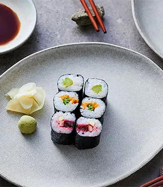Maki Sushi vegetariano – três variantes