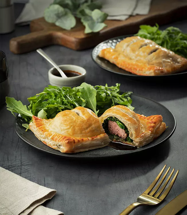 Tarte de carne teriyaki e puré