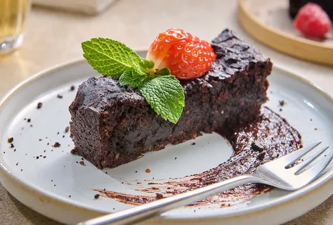 Brownie de feijão preto sem glúten