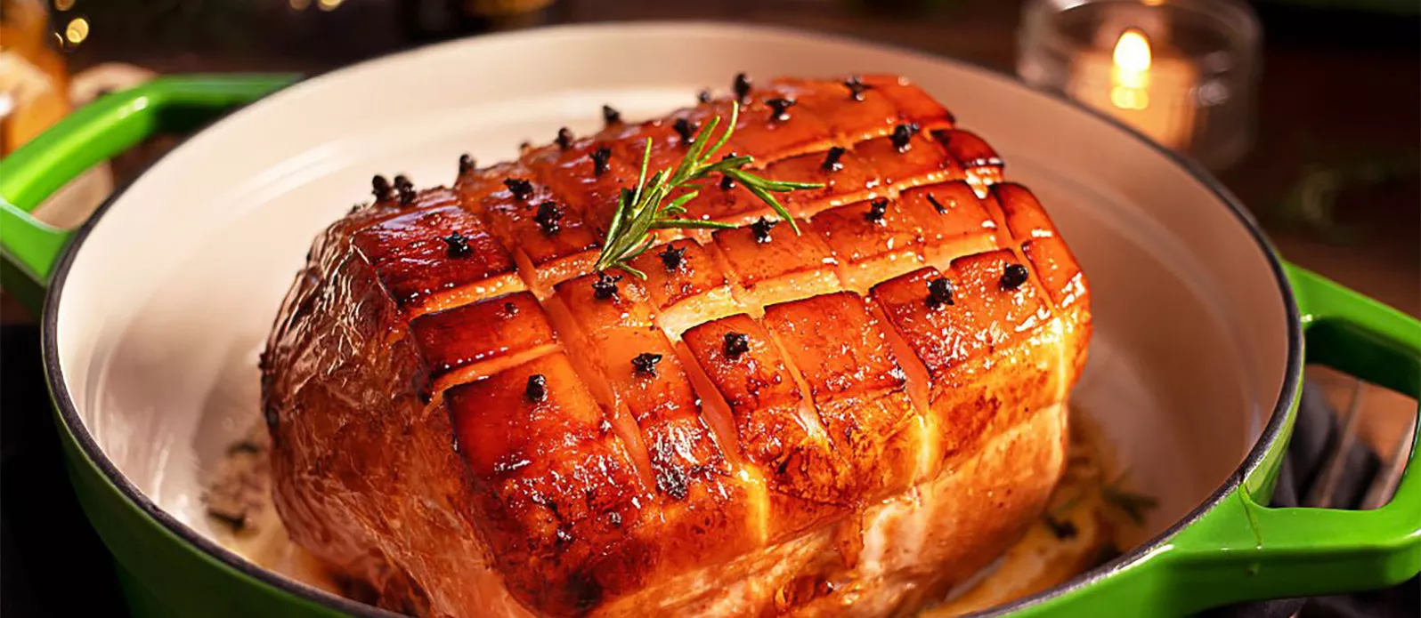 Pernil vidrado com mel - Preparação fácil