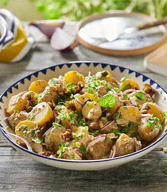Salada de Batata com Alcaparras Fritas