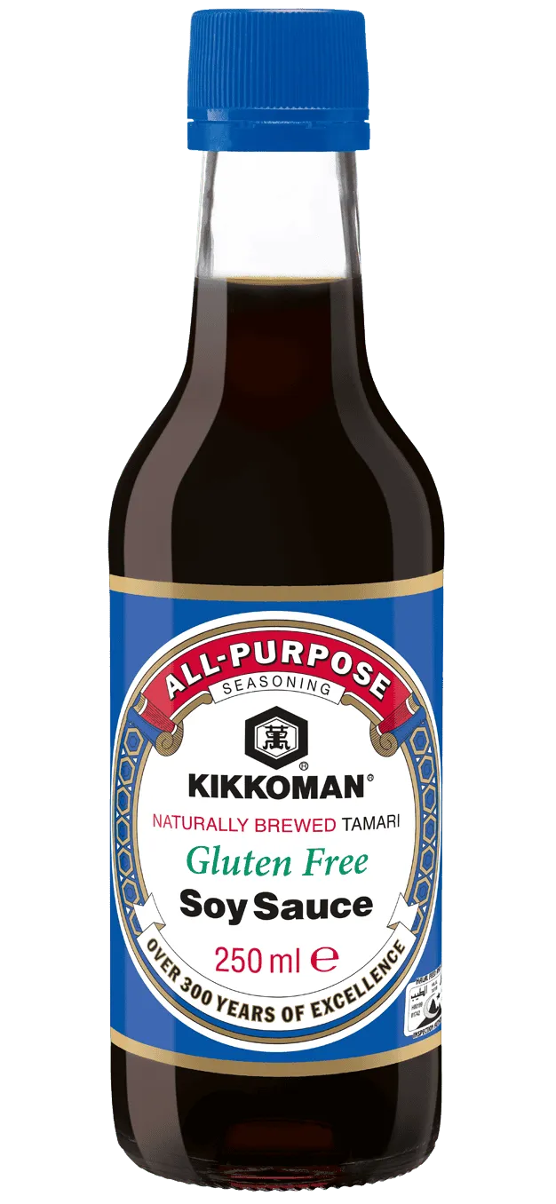Kikkoman Molho de Soja Tamari Fermentado Naturalmente Isento de Glúten Garrafa 250 ml