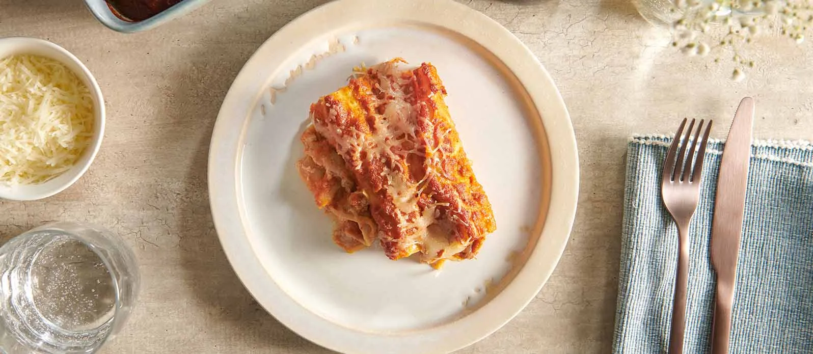 Cannelloni recheados com lula e borrego