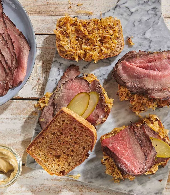 Rosbife grelhado ao estilo pastrami
