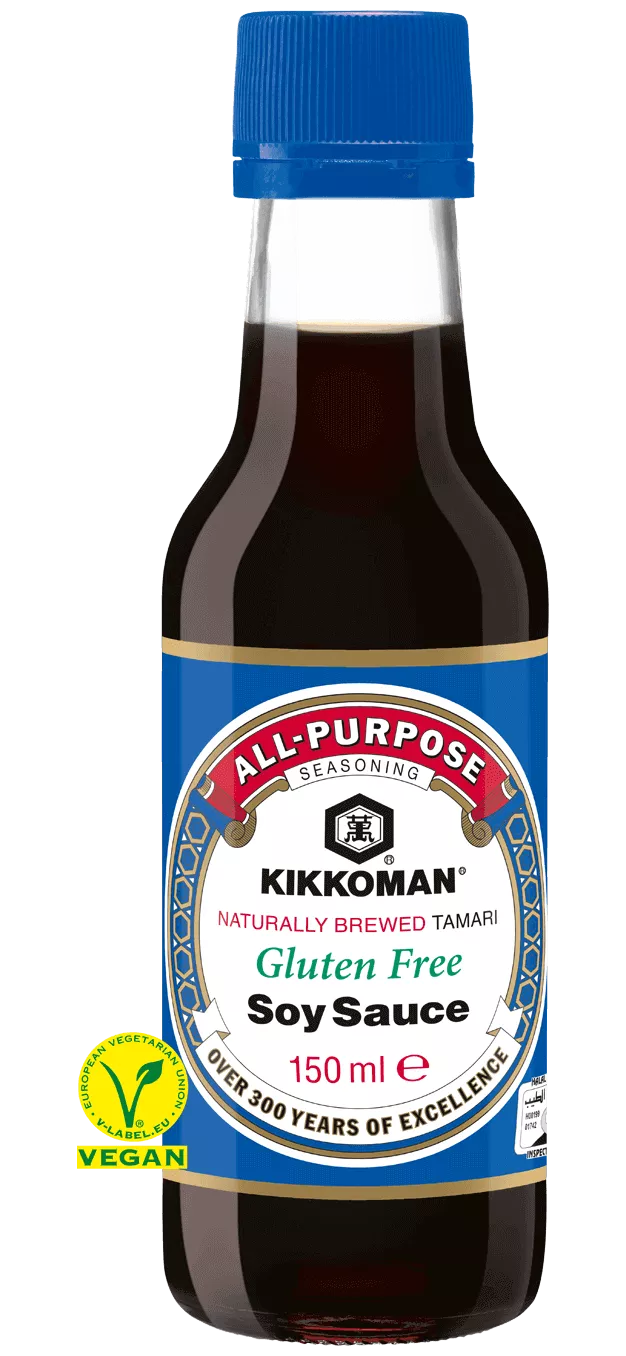 Kikkoman Molho de Soja Tamari Fermentado Naturalmente Isento de Glúten Garrafa 150 ml