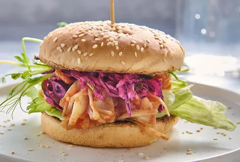 Hambúrgueres de jaca à la pulled pork