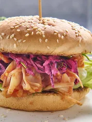 Hambúrgueres de jaca à la pulled pork