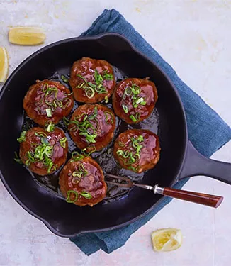 Almôndegas de carne japonesas com Ponzu