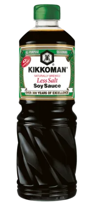 Kikkoman Molho de Soja Fermentado Naturalmente Com Teor Reduzido de Sal 43% Menos Sal que O Molho de Soja Kikkoman Original