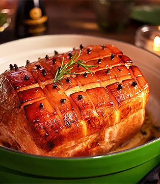 Pernil vidrado com mel - Preparação fácil