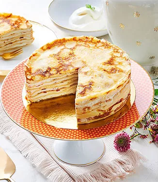 Bolo de crepes de Mochi