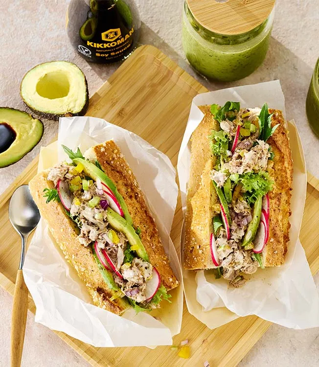 Sandes de salada de atum