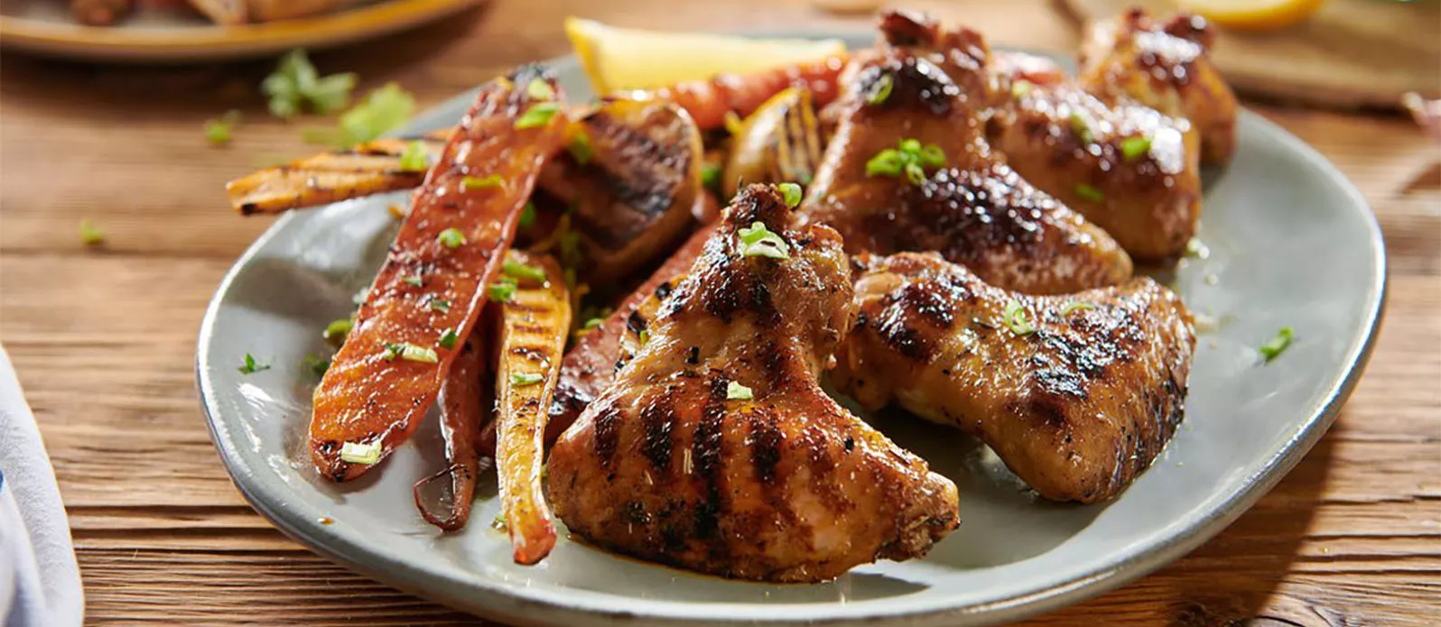 Asinhas de Frango com Molho de Soja e Mel