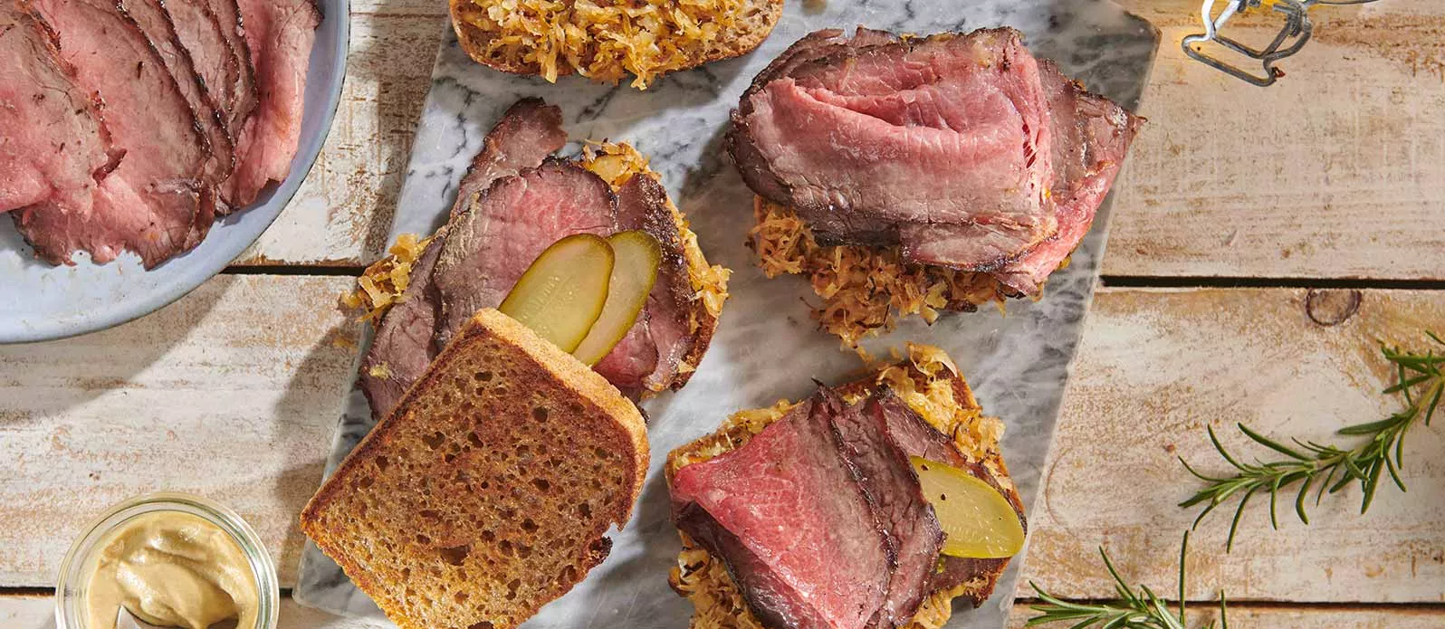 Rosbife grelhado ao estilo pastrami