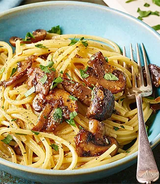 Carbonara de cogumelos