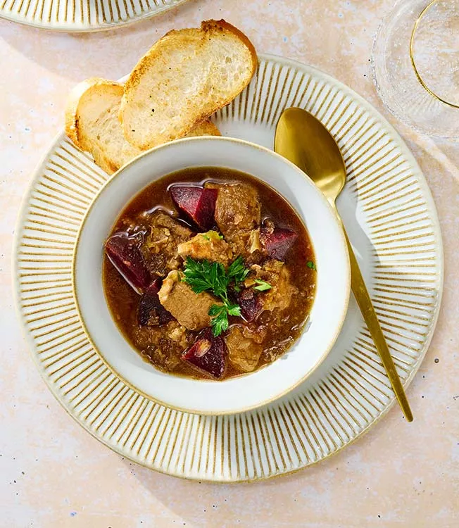 Guisado de porco ponzu yuzu